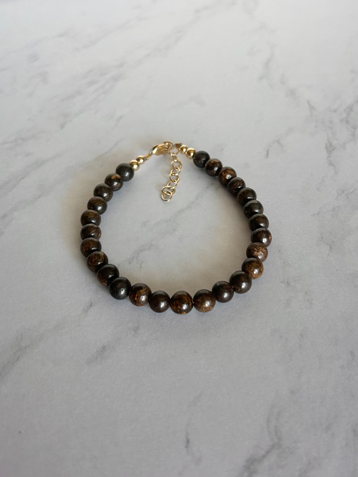 Chocolate Bronzite Bracelet