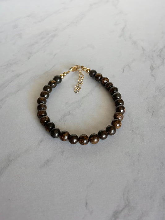 Chocolate Bronzite Bracelet