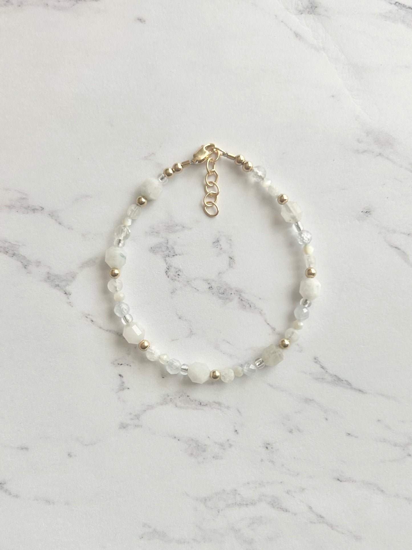Moonstone Scatter Bracelet