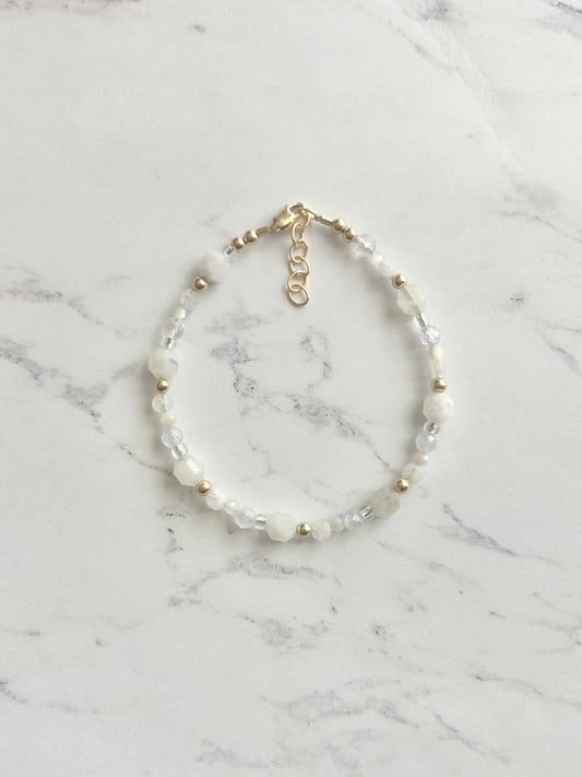 Moonstone Scatter Bracelet