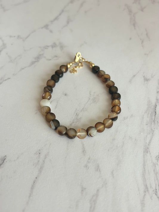 Chocolate Coin Bracelet