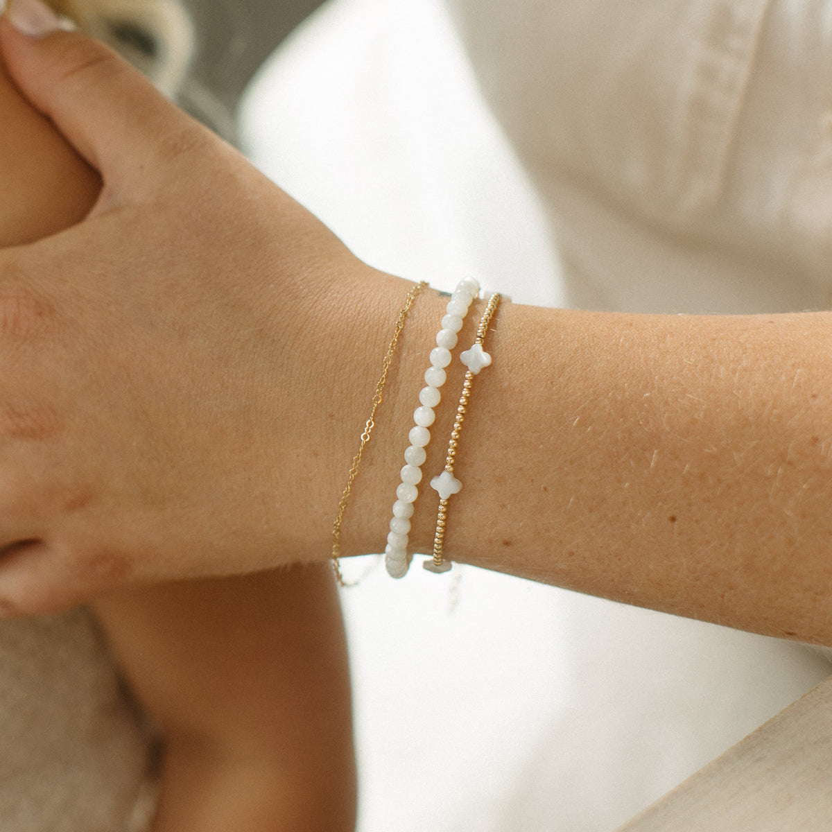 Clover Bracelet Stack of 3