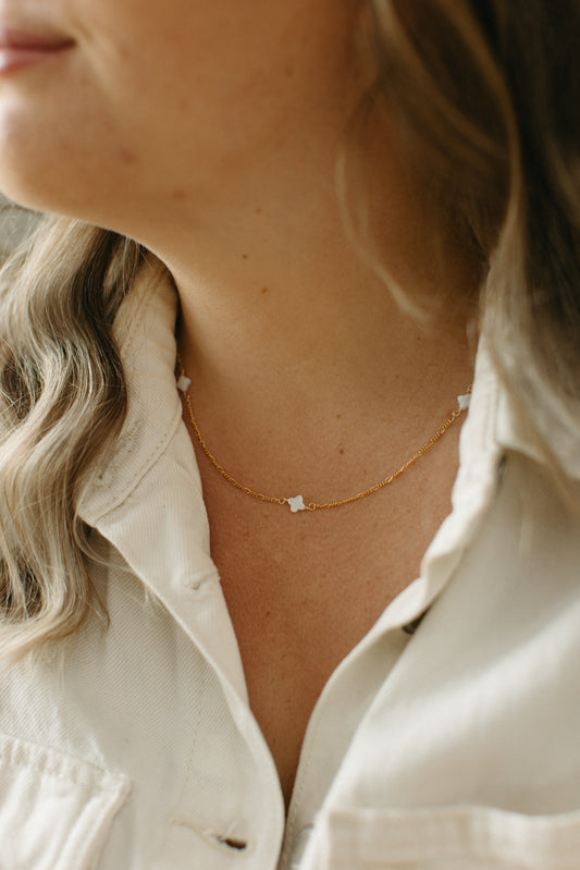 Clover Sprinkle Italian Chain Necklace