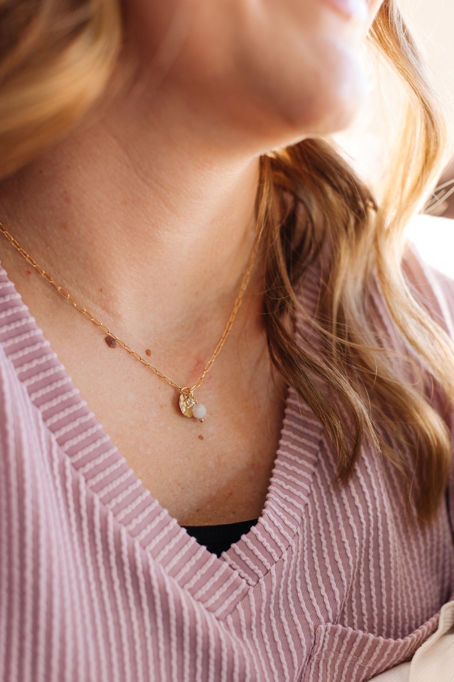 Paperclip Chain Initial Necklace