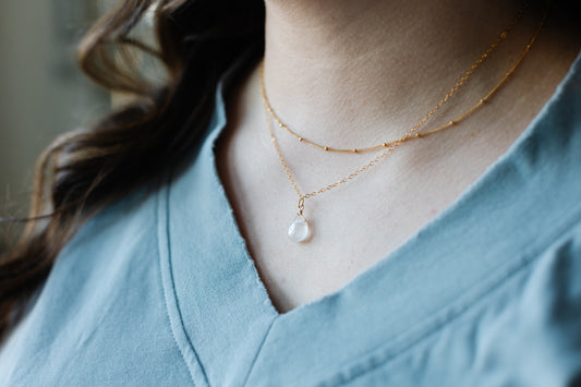 Quartz Drop Necklace