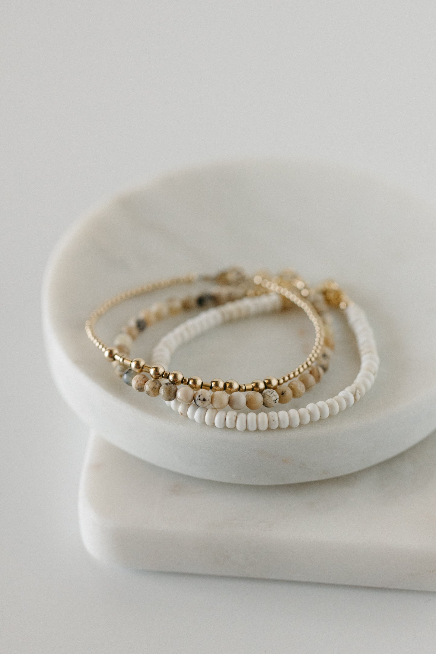 Light Neutrals Bracelet Stack