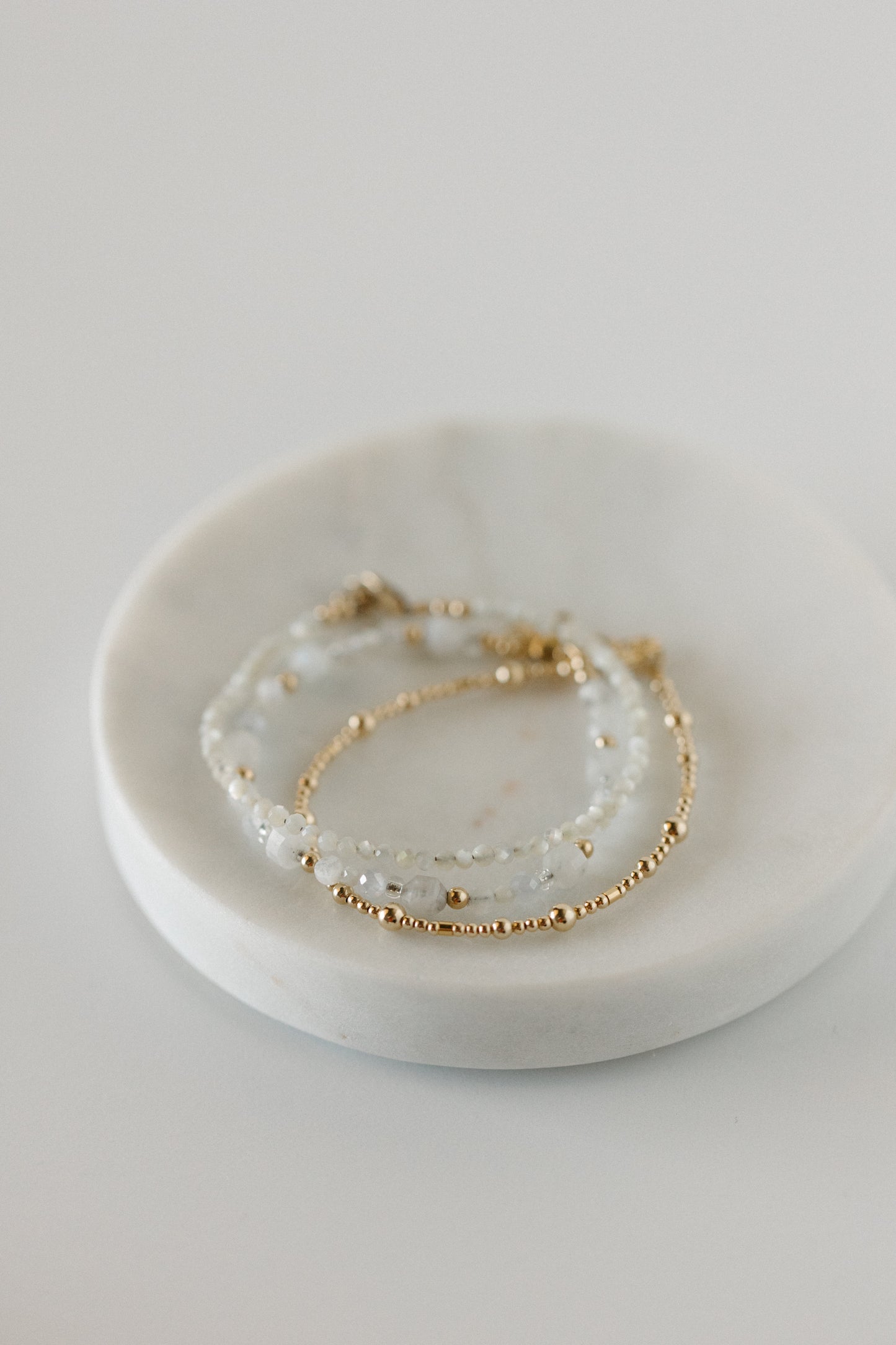 Moonstone Scatter Bracelet