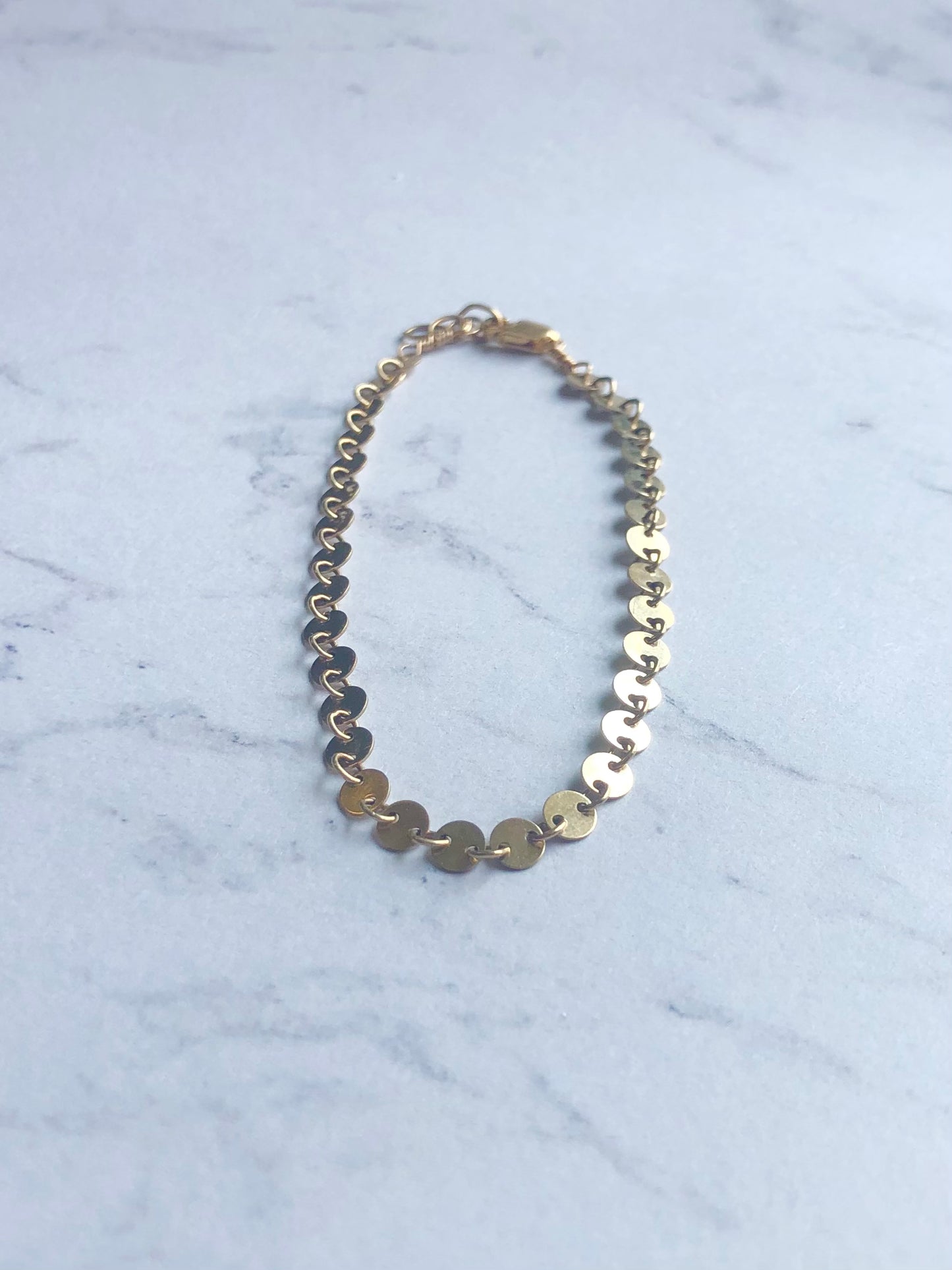 Disk Chain Bracelet