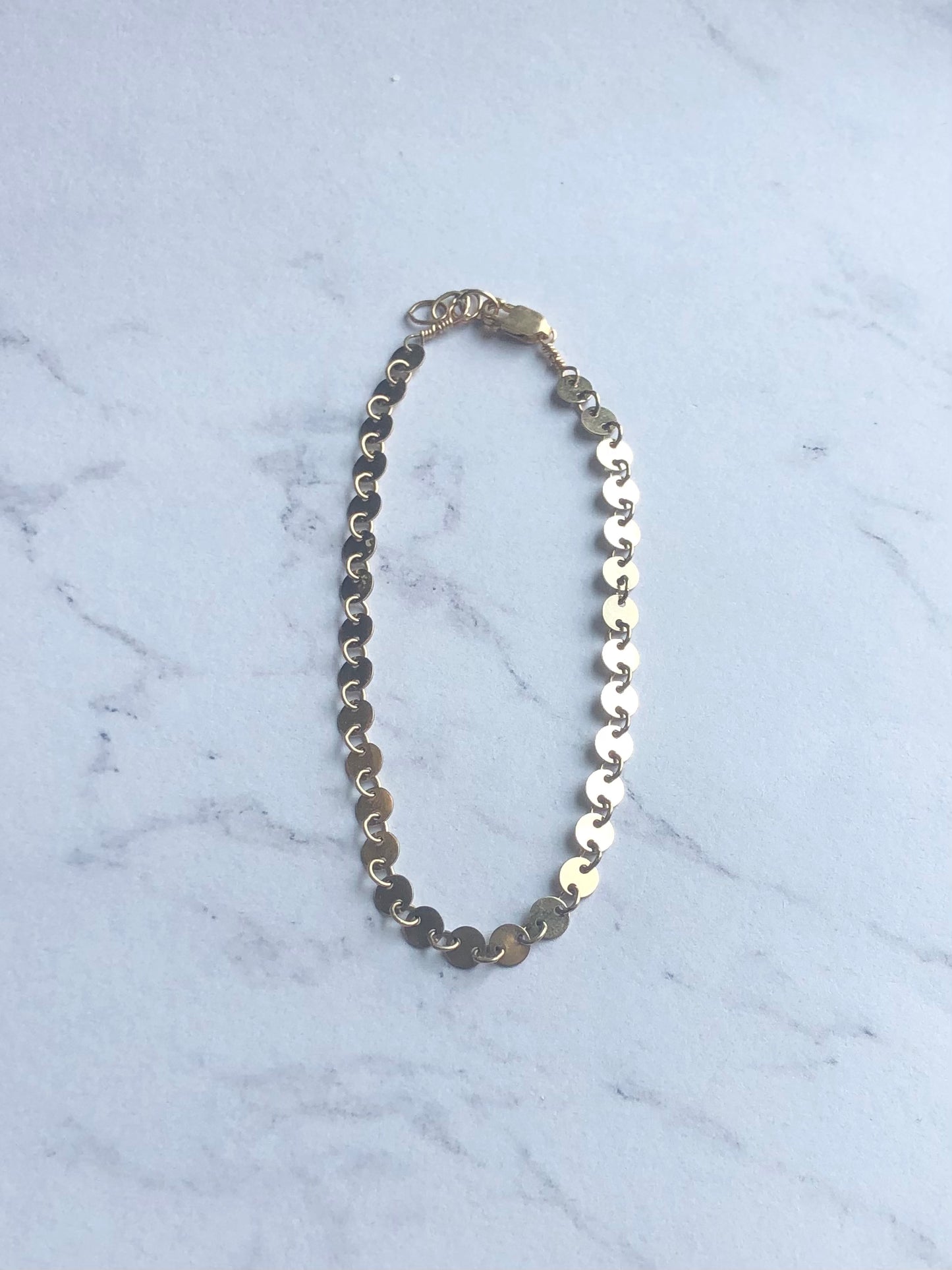 Disk Chain Bracelet