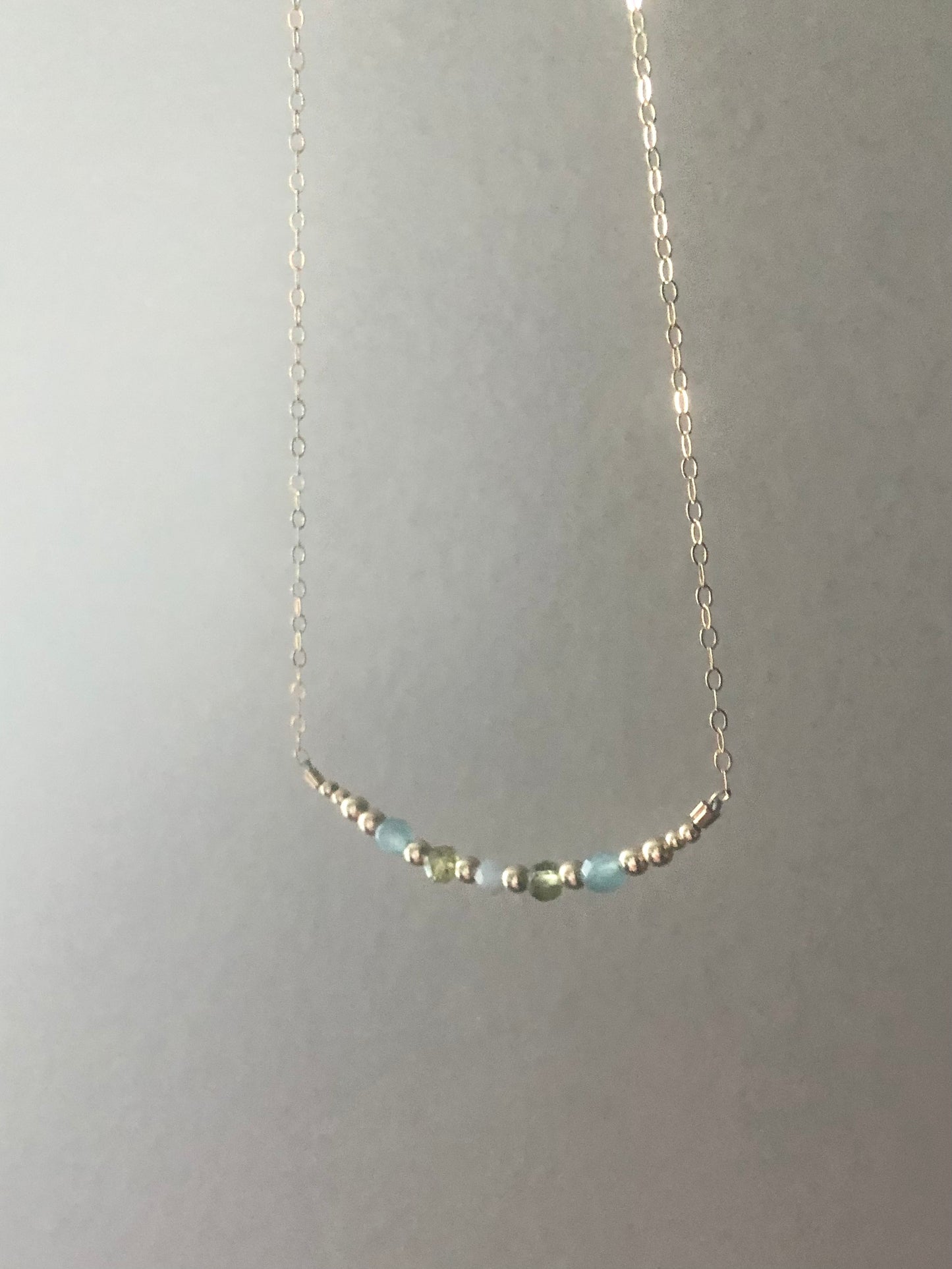 Birthstone Necklace in Gold or Silver