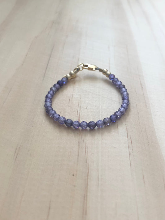 Lilac Zirconia Bracelet.