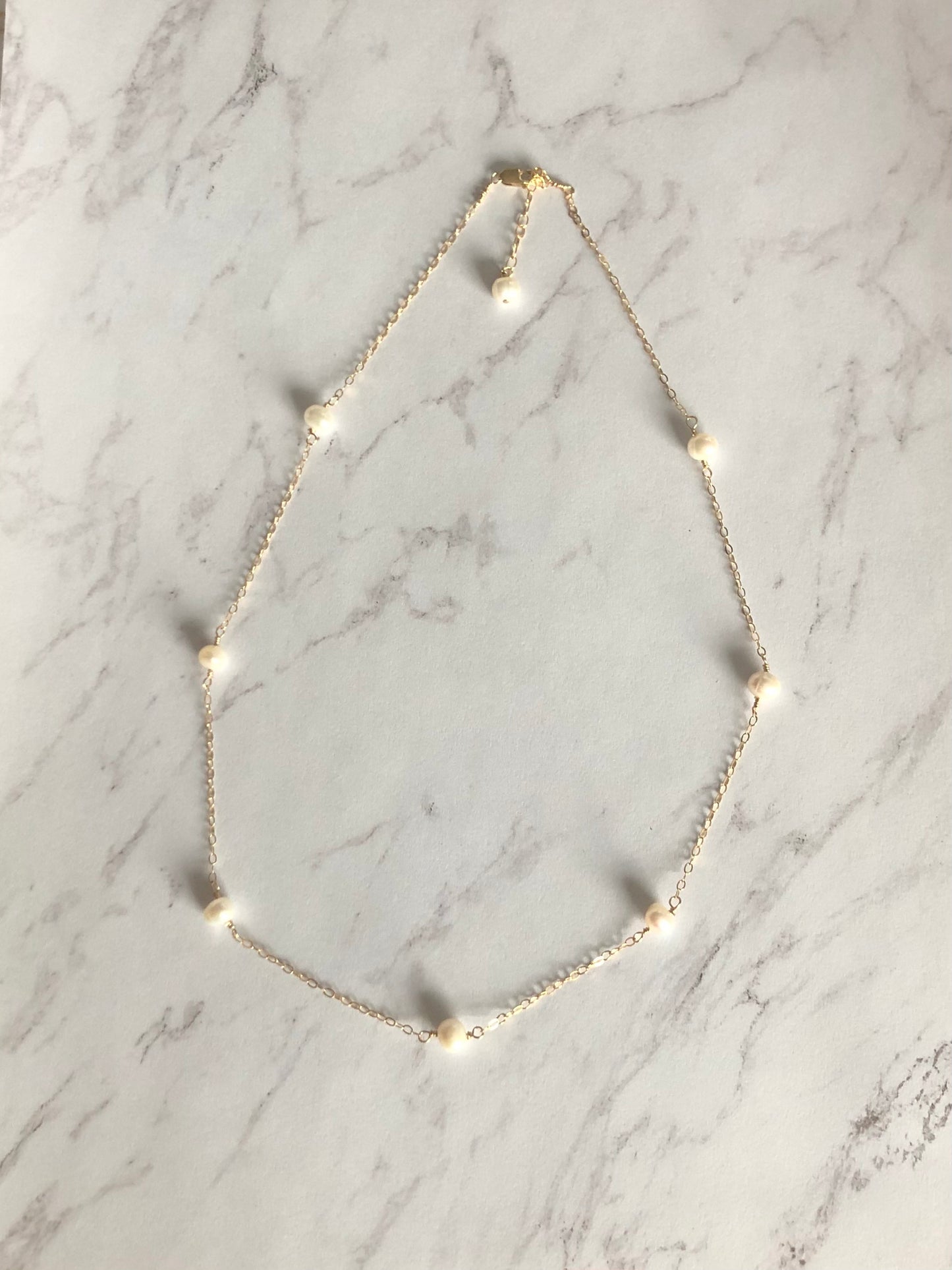 Freshwater Pearl Sprinkles Chain Necklace