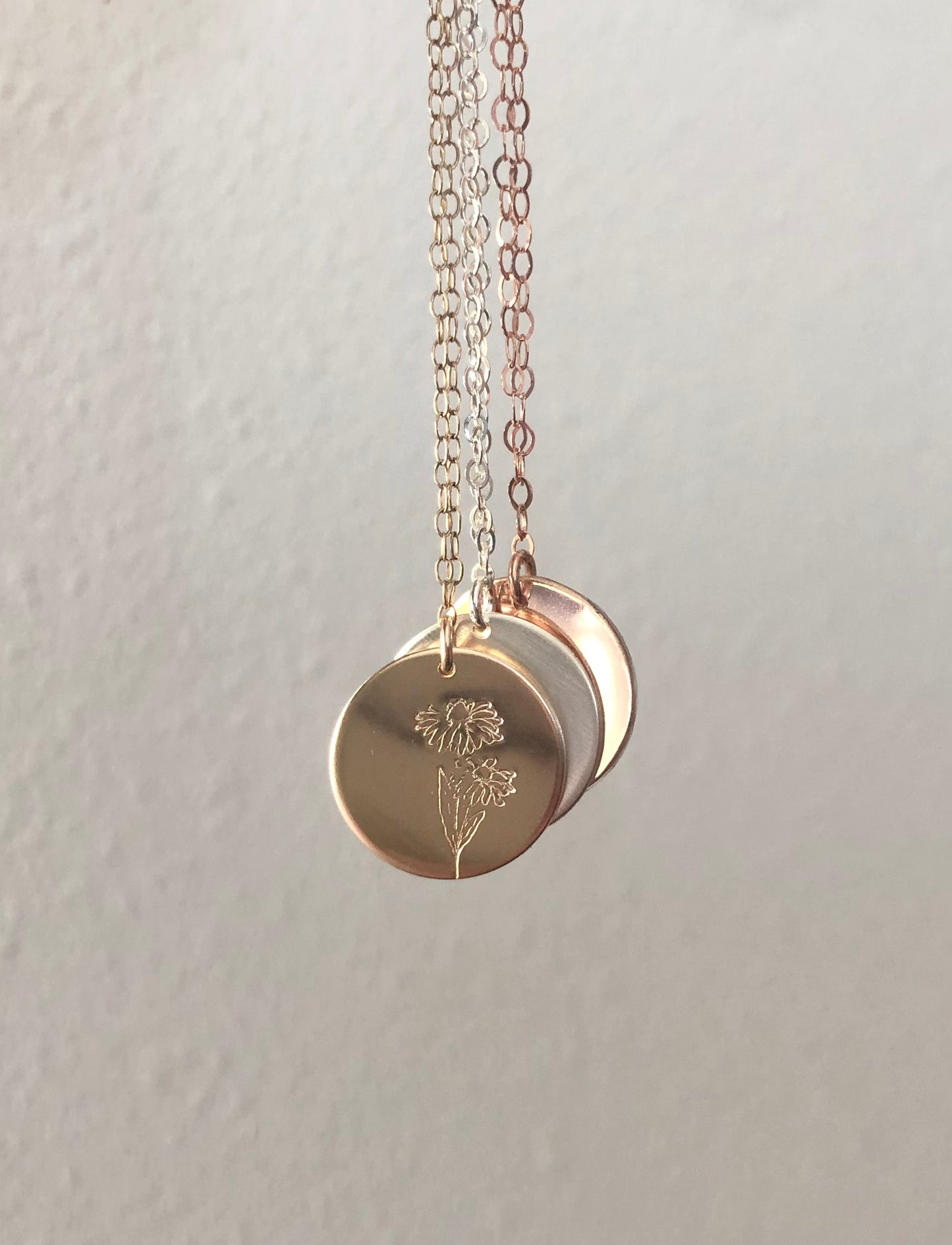 Birth Month Flower Necklace