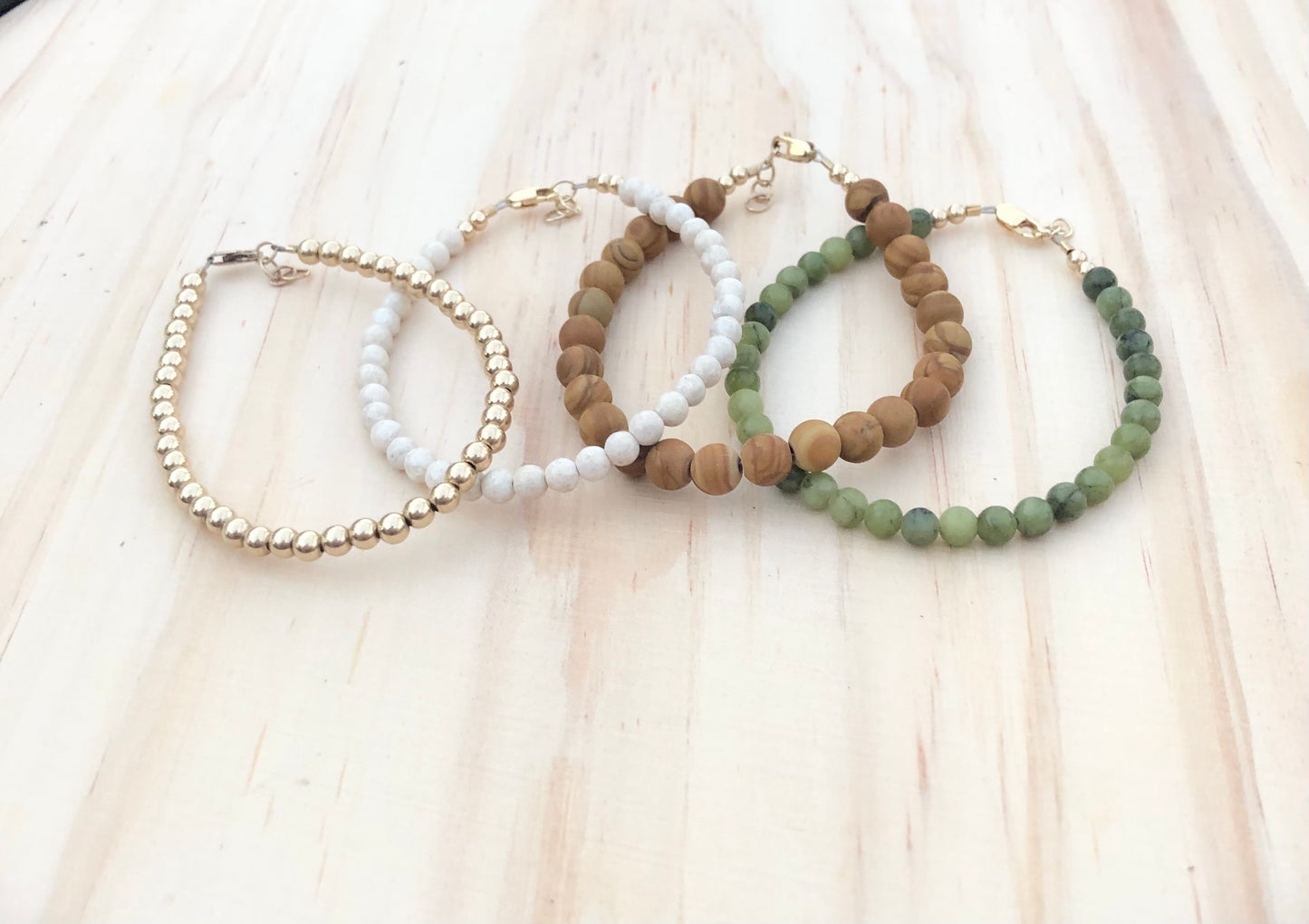 Wood Grain Natural Jasper Bracelet