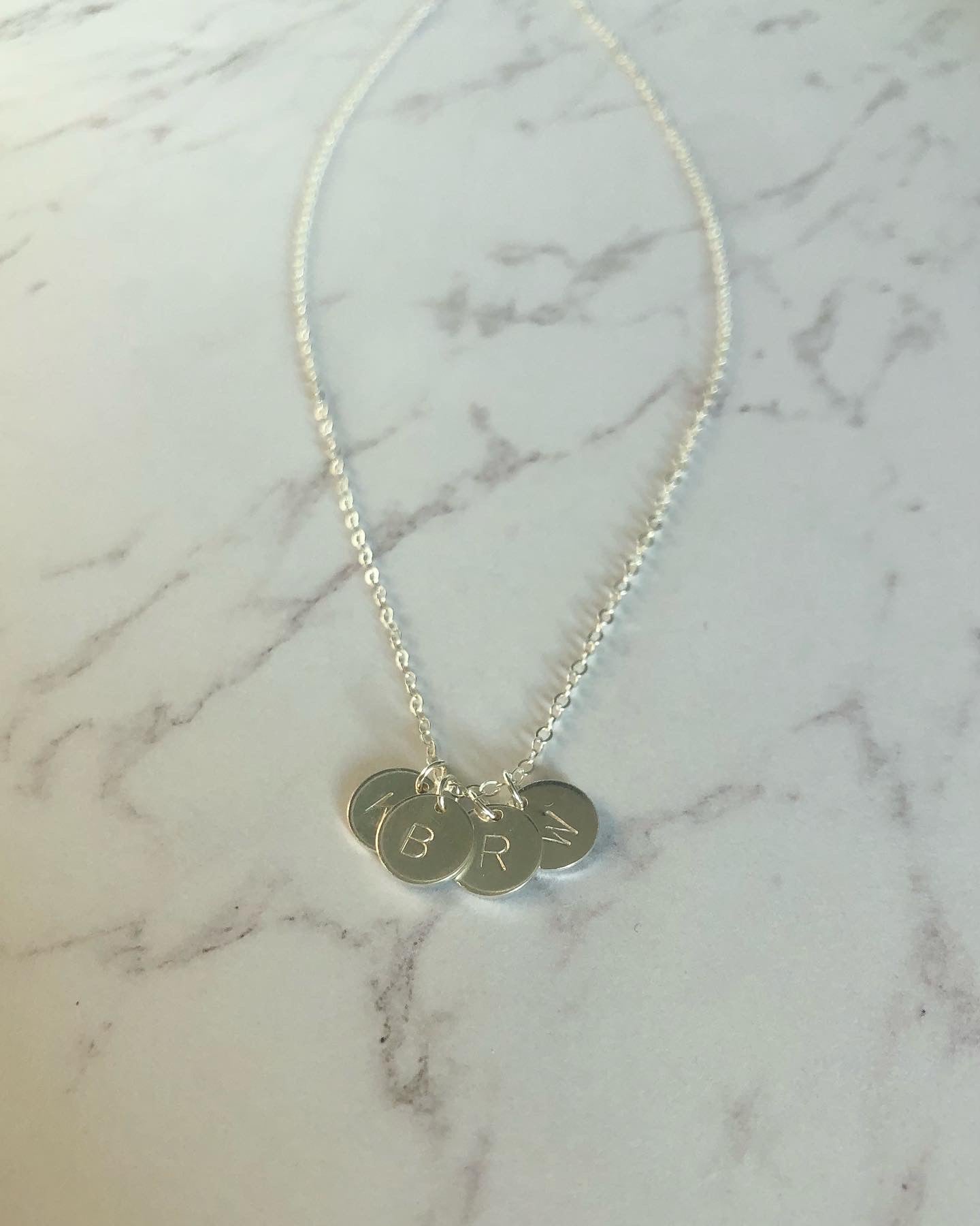 Sterling Silver Initial Necklace