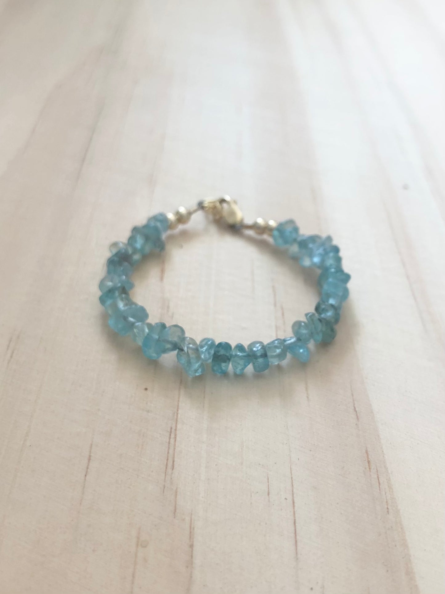 Light Blue Apatite Chip Bracelet (5 available)