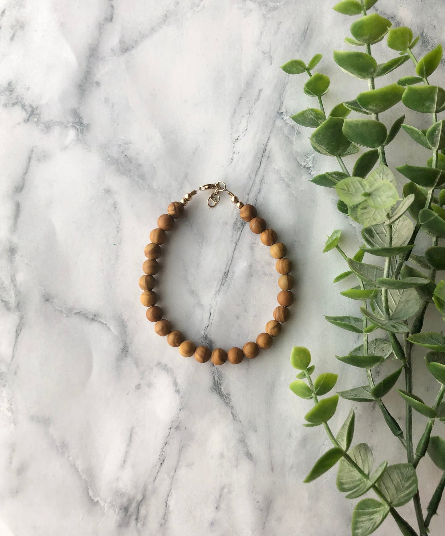 Wood Grain Natural Jasper Bracelet