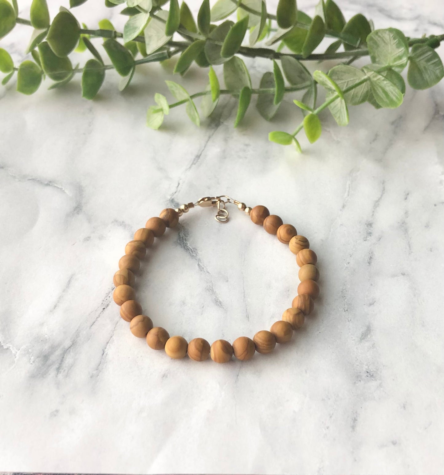 Wood Grain Natural Jasper Bracelet